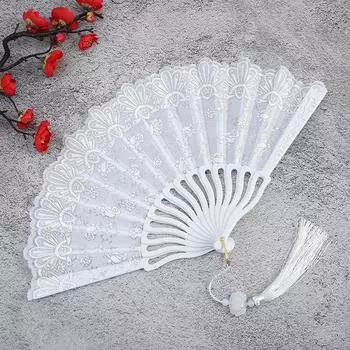 Складной веер в китайском стиле с цветком розы, старинный ручной веер для танцев, подарок на свадьбу, день рождения, вечеринку, ручной веер, украшение для дома, подарок чёрный