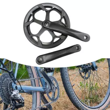 Складной велосипедный шатуны с квадратным отверстием, простая установка, алюминиевый сплав, набор шатунов, одна скорость