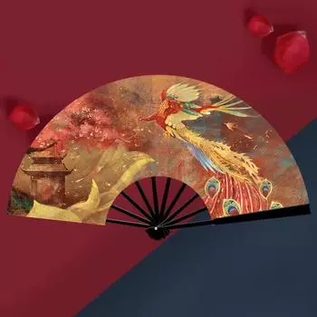 Складной вентилятор Yousheng Элегантный бамбуковый вентилятор в китайском стиле Легкий прочный ручной вентилятор для выступлений и жарких летних дней