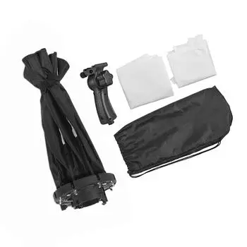 Складной восьмиугольный софтбокс TRIOPO KS120 120 см с мягкой тканевой ручкой для Godox Yongnuo Andoer чёрный