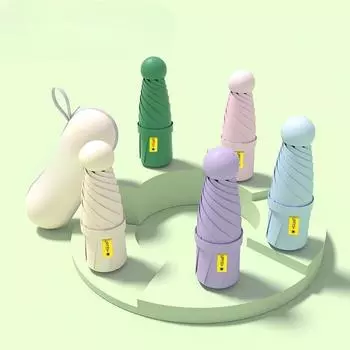 Складной зонт 5-кратный солнечный или дождливый компактный зонт-капсула зонт солнцезащитный карманный женский высокого класса