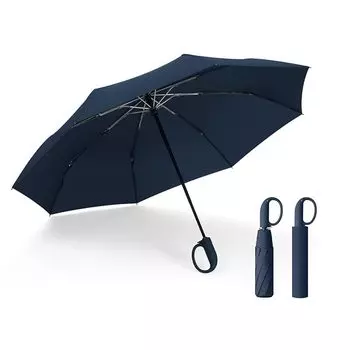 Складной зонт Автоматическое открытие/закрытие [супер большой размер/конструкция с карабином/одно касание] Большой складной зонт мужской зонт Супер водный