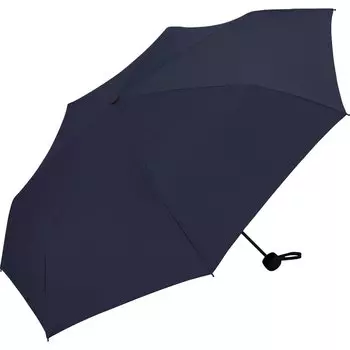 Складной зонт BASIC FOLDING темно-синий зонт для солнечной и дождливой погоды для поездок на работу или по воде WPC. Мужчины, Дни, Большие, Базовые, Простые, Ручка,