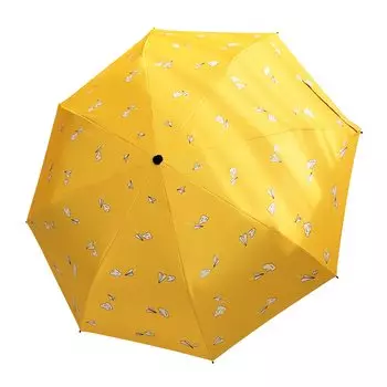 Складной зонт для дождя, детского сада, начальной школы, большой складной, как для солнечной, так и для дождливой погоды, для сезона дождей, водный тайфун, оригинальный желтый бумажный самолетик