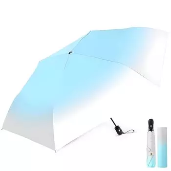 Складной зонт JIS Safe автоматический складной легкий складной от тепла УФ-излучения складной как для солнечного, так и для дождливого сезона дождей ветра воды компактный и удобный зелёный