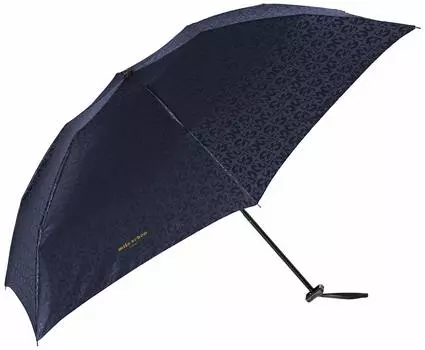 Складной зонт Mila Schon Logo Jacquard Umbrella Складной зонт Мини-зонт Темно-синие спицы 55 см [Moonbat] Женский Женский Женский Длина прибл. темно-синий