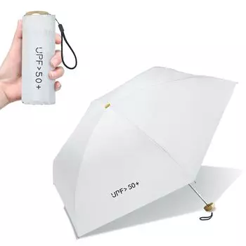 Складной зонт Newseego Parasol с защитой от ультрафиолета, полностью затемняющий, теплоизоляция, блокирующий свет для солнечных или дождливых дней, 210 г белый
