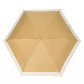 Складной зонт от солнца и дождя из бамбука для женщин [VITAFELICE] (легкая/изогнутая ручка) vsgz-452z (сочетание (бежевый слоновая кость))