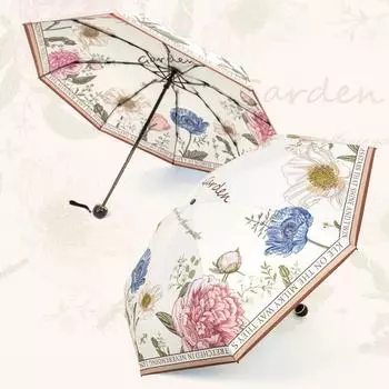 Складной зонт от солнца с цветочным ароматом и переливами для защиты от солнца, складной зонт от солнца с защитой от ультрафиолета