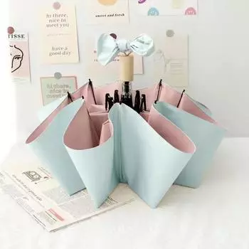 Складной зонт от солнца с УФ-блокировкой, чистый цвет, черный резиновый солнцезащитный зонт для дождя или солнца, синий