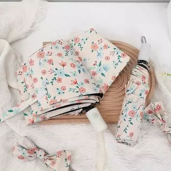 Складной зонт от солнца, защита от солнца, устойчивый к ультрафиолетовому излучению, компактный черный клей, дизайн подсолнечника, зонт двойного назначения для дождя и солнца