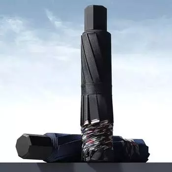 Складной зонт Ten Bones Bumper ветроустойчивый непромокаемый тканевый солнечный дождливый двойной универсальный деловой зонт