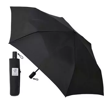 Складной зонт urawaza складывается за 3 секунды, эффект памяти формы Urawaza, стабильная форма, простой, автоматический, одним нажатием, водоотталкивающий, устойчивый к пятнам зонт с защитой от ультрафиолета чёрный