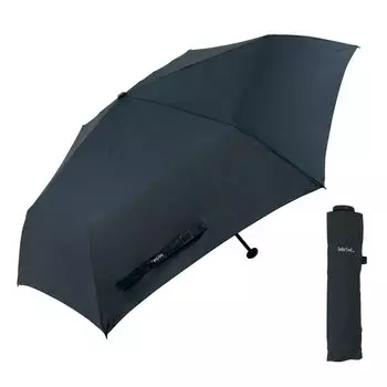 Складной зонт Waterfront Umbrella Rain Zone НОВЫЙ Ультралегкий угольно-черный 50 см Легкий Суперводоотталкивающий унисекс U350-0283BK1-BB чёрный