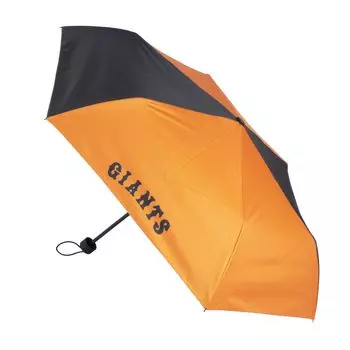 Складной зонт Yomiuri Giants для солнечной и дождливой погоды, черно-оранжевый, 55 см, УФ-защита, ветроустойчивые спицы