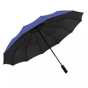 Складной зонт Youmechi Folding 12 Автоматически Супер Вода Быстро Дождливый Сезон Для Солнечных И Дождливых УФ-лучей УФ-чехол для хранения Синий Зонт, Зонт, Большой, синий