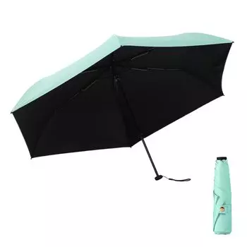 Складной зонт-зонт 145 г, защита от дождя, света и тепла, ультрафиолета, солнца, ветра, воды, теплового удара, удобный чехол для хранения, суперкомпактный зонт для обоих зелёный
