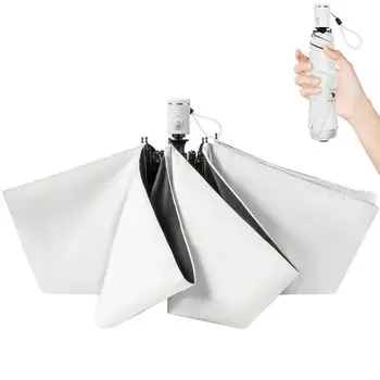 Складной зонт-зонтик новейший 310T ткань высокой плотности полностью затемняющий сверхлегкий усиленный ветрозащитный зонт летняя защита белый