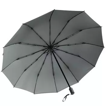 Складной зонт Zruier Large 12 Складной Прочный 12 Высокопрочный Стеклянный Ветер Вода Ручной Складной Для Тяжелых Для Дождливых Унисекс [Дополнительный Размер, Спицы]