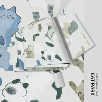 Складной зонтик с защитой от ультрафиолета и мультяшным животным для солнца и дождя