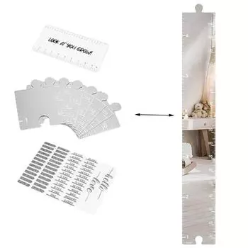 Складные детские зеркала линейка диаграмма роста сращиваемый измеритель высоты метр декор детской комнаты