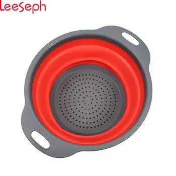 Складные дуршлаги, складной силиконовый дуршлаг для кухни, силиконовое сито для фруктов и овощей, кухонные принадлежности