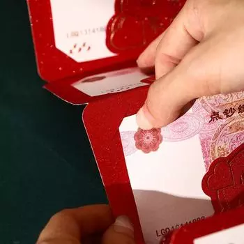 Складные красные конверты 2025 год счастливой змеи красные карманы китайский Новый год пожелание благословение денежный мешок для детей праздничный подарок A1
