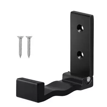 Складные крючки из алюминиевого сплава, скрытый крючок для халата, полотенца, пальто, настенные складные крючки для пальто для дома, кухни, ванной комнаты чёрный