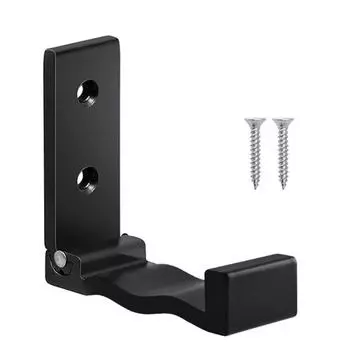 Складные крючки из алюминиевого сплава, скрытый крючок для халата, полотенца, пальто, настенные складные крючки для пальто для дома, кухни, ванной комнаты чёрный