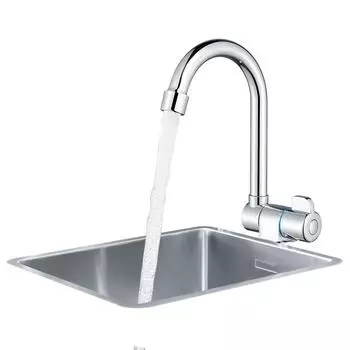 Складные кухонные смесители, хромированная латунь, вращение на 360 градусов, складной для внутреннего окна G1/2 серебряный