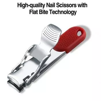 Складные кусачки для ногтей с канавками, гладкая изогнутая точная резка с ультратонкими ножницами для ногтей для общежития