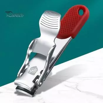 Складные кусачки для ногтей Ультратонкие, гладкие, точные, с изогнутыми канавками для пальцев, ножницы для ногтей, принадлежности для общежития красный