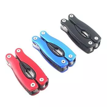 Складные многофункциональные плоскогубцы из нержавеющей стали с алюминиевой ручкой для кемпинга и самообороны — идеальный подарок для отдыха на природе.