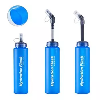 Складные мягкие колбы из ТПУ, бутылки для воды 250 мл, 500 мл, 750 мл, пакет для гидратации, поясная сумка, жилет, спортивная сумка для бутылки с водой на открытом воздухе 500ml