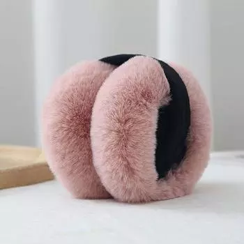 Складные наушники для женщин, зимние теплые наушники, корейская версия, студенческие наушники из искусственной кроличьей шерсти, утолщенные плюшевые наушники