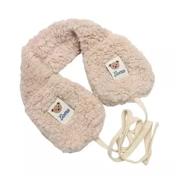 Складные наушники Компактные наушники Зимние уличные наушники с рисунком медведя из мультфильма Теплые наушники для женщин и девочек Складные мягкие пушистые уши