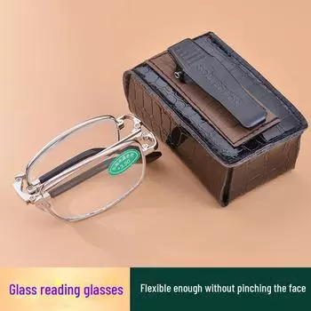 Складные очки с кожаным зажимом для ремня и футляром 150 Degree