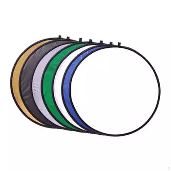 Складные отражатели света, 7 шт., складной легкий вес с сумкой для хранения, компактное фото 60cm