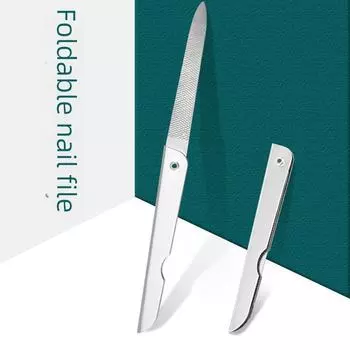 Складные пилочки для ногтей из нержавеющей стали - портативный инструмент для маникюра и красоты