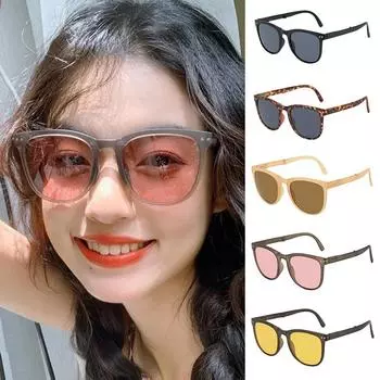 Складные поляризованные солнцезащитные очки, легкие женские солнцезащитные очки цвета чая