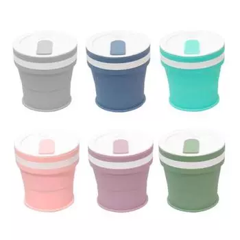 Складные силиконовые кофейные кружки Dormin, складная чашка для путешествий, пищевой сорт без BPA, кружка для питьевой воды, чайные чашки, посуда для питья, 350 мл