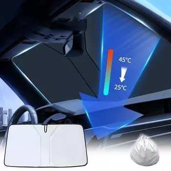 Складные солнцезащитные козырьки, солнцезащитный зонтик для лобового стекла автомобиля, солнцезащитный козырек на лобовое стекло, чехлы от солнца Large