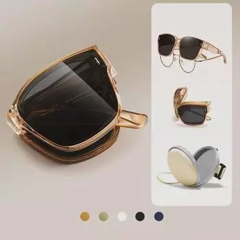Складные солнцезащитные очки 2024 года для мужчин и женщин: Стильная защита от ультрафиолета и удобство для вождения при близорукости