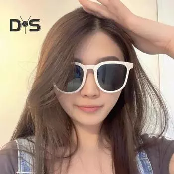 Складные солнцезащитные очки Складные поляризованные солнцезащитные очки для мужчин и женщин Защита от ультрафиолета Теневые солнцезащитные очки для путешествий Кемпинга Спорта на открытом воздухе белый