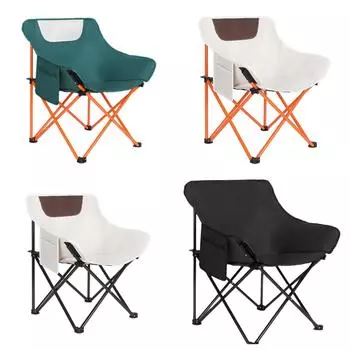 Складные стулья для кемпинга, складной стул для улицы, сверхлегкий походный стул Moon для путешествий, пикника, пляжа, высокая грузоподъемность 380 фунтов