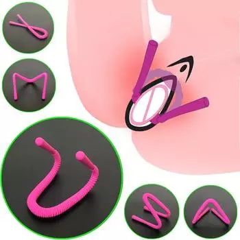 Складные зажимы для половых губ, расширитель киски, стимуляция точки G, клитора, вагинальное зеркало, силиконовое устройство для расширения влагалища, секс-игрушка