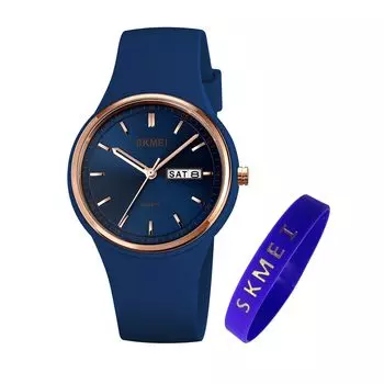 SKMEI Arm Day of the High School темно-синие часы для женщин женские часы, силиконовые, водонепроницаемые, спортивные, милые, студенческие, простые, часы, женские часы,