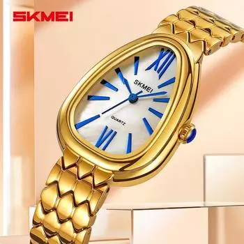 SKMEI Fashionable Personalized Snake Shaped Watch Small Dial Light Luxury Temperament Women Quartz Watch