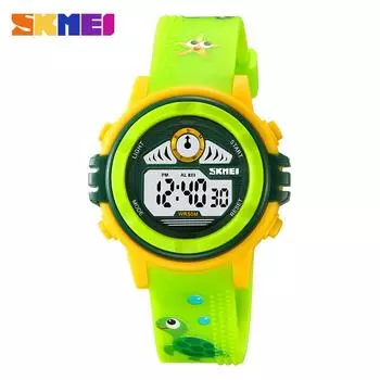 Skmei Милый мультфильм светодиодный секундомер детские часы 50 м водонепроницаемые детские цифровые наручные часы для мальчиков девочек часы будильник