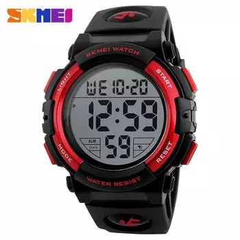 Мужские водонепроницаемые наручные часы многофункциональные чёрный